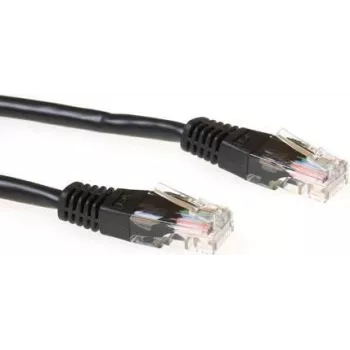 ACT IB9901 Cat6 U/UTP tinklo kabelis, 1m, juodas