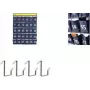 Kangaro išmaniojo telefono sieninis organizatorius su 30 numeruotų kišenių, pilkas audinys, tvirtinamas prie sienos (K-01501)