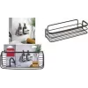 Metaltex Origin LAVA 1 lygio sieninė lentyna, Touch-Therm padengtas metalas, juoda 401104000