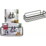 Metaltex Origin LAVA 1 lygio sieninė lentyna, Touch-Therm padengtas metalas, juoda 401104000