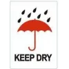 RILLPRINT KEEP DRY nuolatinio klijavimo įspėjamieji lipdukai, balti/raudoni/juodi, 74 x 105 mm, 500 lipdukų ritinyje 76960