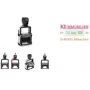 Trodat Professional 4.0 5430 savaiminio spausdinimo datos spaudas su individualaus teksto plokštelės kuponu, 3 eilutės, 49x28 mm, juodas 121362