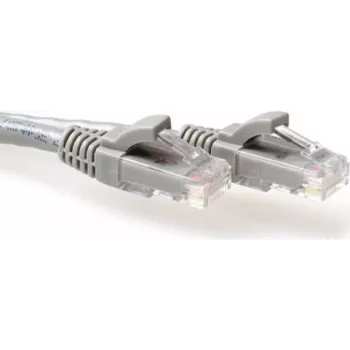 ACT IB3052 CAT6A U/UTP „Snagless“ tinklo kabelis, 0,25 m, pilkas