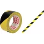 RAADHUIS grindų žymėjimo juosta, 50 mm x 33 m, juoda/geltona PVC, 1 ritinys RD-351142-3