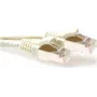 ACT Ivory 0,5 m S/FTP CAT6A patch kabelis su RJ45 jungtimis, be užkabinimo FB6000