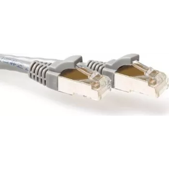 ACT pilkas 30m LSZH S/FTP CAT6A patch laidas su apsauginiais antgaliais (FB7030)