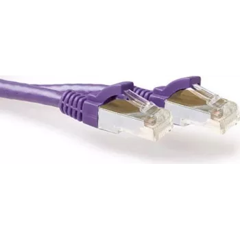 ACT FB2305 5 m Cat6a S/FTP LSZH tinklo pataisymo kabelis, violetinis