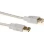 ACT SB2198 USB 2.0 prailginimo kabelis USB-A vyriškas į USB-A moterišką, 1,8 m, dramblio kaulo spalvos