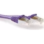 ACT Violetinis 15m LSZH S/FTP CAT6A Patch laidas be fiksatoriaus FB8715