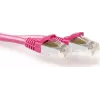 ACT Rožinis 0,5 m LSZH S/FTP CAT6A Snagless RJ45 tinklo kabelis (FB8800)