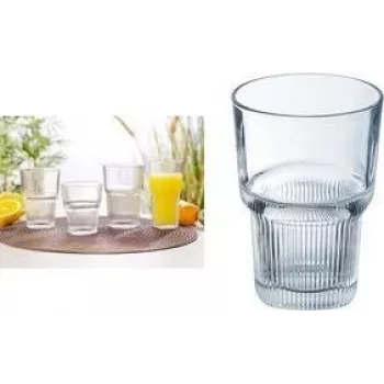 Esmeyer Arcoroc Starline geriamųjų stiklinių rinkinys, 460 ml, grūdintas stiklas, tinka plauti indaplovėje, sudedamos, 6 vnt. 384-6736