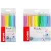 Kores Kolores Pastel trikampiai spalvoti pieštukai, 12 įvairių pastelinių spalvų, 3 mm šerdis, didelis pigmentuotumas, kartoninė dėžutė BB93311