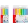 Kores Kolores Pastel trikampiai spalvoti pieštukai, 12 įvairių pastelinių spalvų, 3 mm šerdis, didelis pigmentuotumas, kartoninė dėžutė BB93311