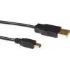 ACT SB2413 USB 2.0 kabelis 3 m USB-A (vyriškas) į Mini-USB B (vyriškas) juodas