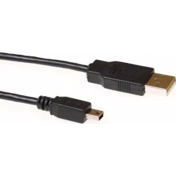 ACT SB2413 USB 2.0 kabelis 3 m USB-A (vyriškas) į Mini-USB B (vyriškas) juodas