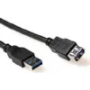 ACT SB3040 USB 2.0 prailginimo kabelis 0,5m USB-A vyriškas į USB-A moterišką juodas