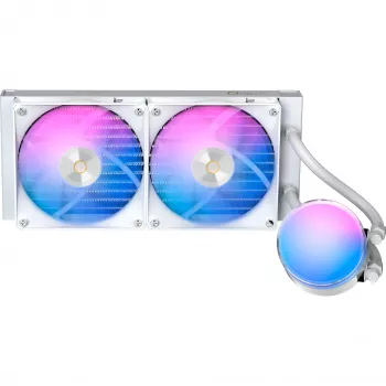 Ocypus Delta L24 ARGB V2 baltas 240mm AIO skysčio aušintuvas CPU