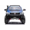 LEAN CARS Toyota Hilux DK-HL850 elektromobilis vaikams, mėlynos spalvos lakuotas, 4x4, 2 vietų, nuotolinio valdymo pultas, LED lemputės, MP3, Bluetooth