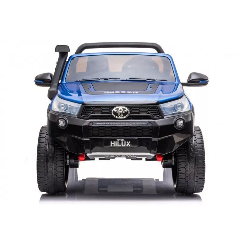 LEAN CARS Toyota Hilux DK-HL850 elektromobilis vaikams, mėlynos spalvos lakuotas, 4x4, 2 vietų, nuotolinio valdymo pultas, LED lemputės, MP3, Bluetooth