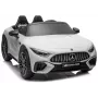 LEAN CARS Mercedes AMG SL63 baterijomis varomas važiuojantis automobilis baltas