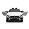 LEAN CARS Mercedes AMG SL63 baterijomis varomas važiuojantis automobilis baltas
