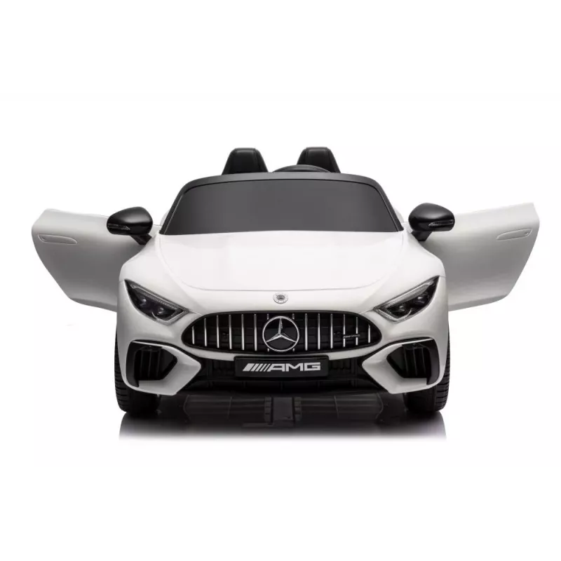 LEAN CARS Mercedes AMG SL63 baterijomis varomas važiuojantis automobilis baltas