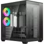 Ocypus Delta C74 ARGB juodas panoraminio stiklo Mid-Tower korpusas