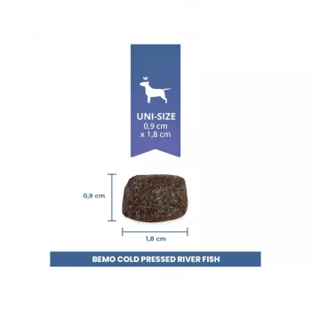 BEMO šalto spaudimo upinės žuvies Mono sausas pašaras šunims 1kg