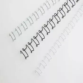 GBC MultiBind įrišimo viela 14 mm 21 kilpos A4 130 lapų balta 100 vnt. skirta MultiBind 220, 230, 230E, 420 IB165481