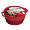 PYREX ketaus puodas 6,8 l apvalus 28 cm raudonas