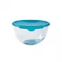 PYREX stiklinis maišymo dubuo su dangteliu 2,3L Ø21cm
