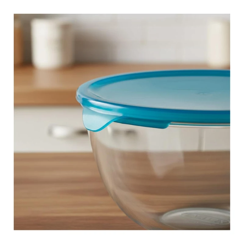PYREX stiklinis maišymo dubuo su dangteliu 2,3L Ø21cm