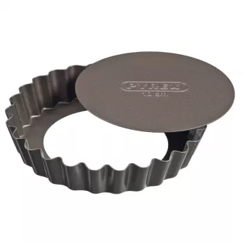 PYREX pyragų formų rinkinys, 4 vnt., su nuimamu dugnu, Ø10cm