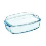 PYREX stiklinė talpa su dangteliu 4,5L stačiakampė Essentials 33x20x14cm