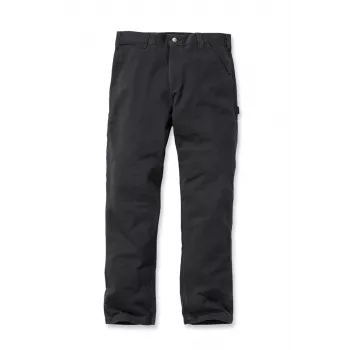 Carhartt Washed Twill Dungaree darbo kelnės juodos laisvo kirpimo