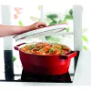 Pyrex ketaus ovali troškinimo forma 3,8L raudona 29x21cm