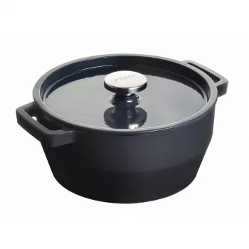Pyrex ketaus puodas 6,8 l apvalus 28 cm pilkas