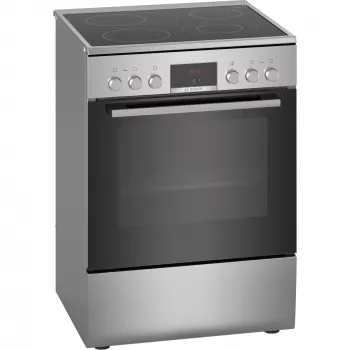 Bosch HKR39C250 Serie 4 laisvai stovinti elektrinė viryklė su keramine kaitlente, nerūdijantis plienas
