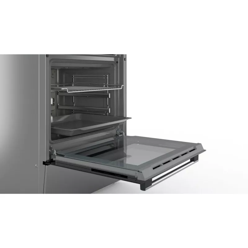 Bosch HKR39C250 Serie 4 laisvai stovinti elektrinė viryklė su keramine kaitlente, nerūdijantis plienas