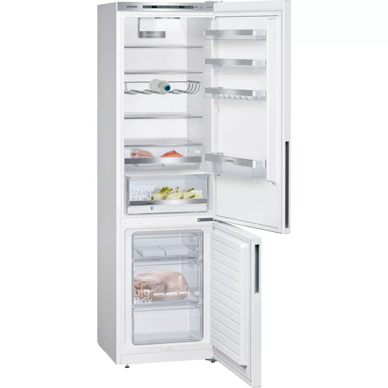 Siemens KG39EAWCA iQ500 Laisvai pastatomas šaldytuvas-šaldiklis 201 cm aukštis C energinio efektyvumo klasė Baltas