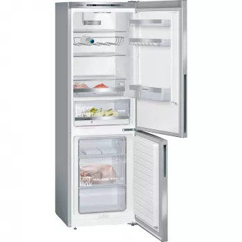 Siemens KG36EALCA iQ500 laisvai pastatomas šaldytuvas-šaldiklis, 186 cm, C, nerūdijančio plieno išvaizda