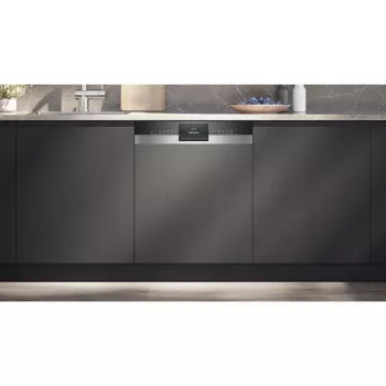 Siemens SX53ES22CE iQ300 iš dalies integruotas indaplovė, 60 cm, 13 vietų, energijos klasė E, Home Connect, AquaStop, InfoLight, nerūdijantis plienas