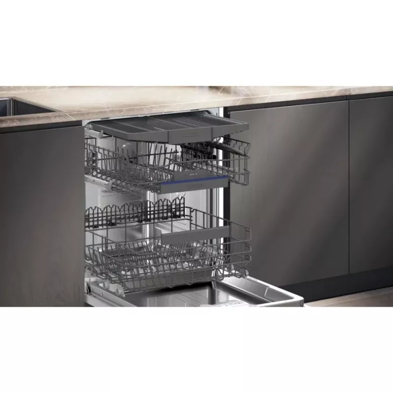Siemens SX53ES22CE iQ300 iš dalies integruotas indaplovė, 60 cm, 13 vietų, energijos klasė E, Home Connect, AquaStop, InfoLight, nerūdijantis plienas