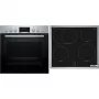 Bosch HND415LS62 įmontuojama orkaitė ir keraminė kaitlentė, 71L, 7 funkcijos, nerūdijantis plienas