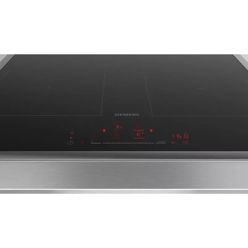 Siemens ED645HQC1E iQ500 indukcinė kaitlentė 60 cm juoda, montuojama ant paviršiaus su rėmeliu