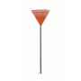 HORTUS lapų grėblys su aliuminio kotu, oranžinė 45 cm galva, 20 dantukų