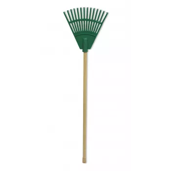 HORTUS mažos rankinės grėblės su rankena žalios 20 cm 14 dantų