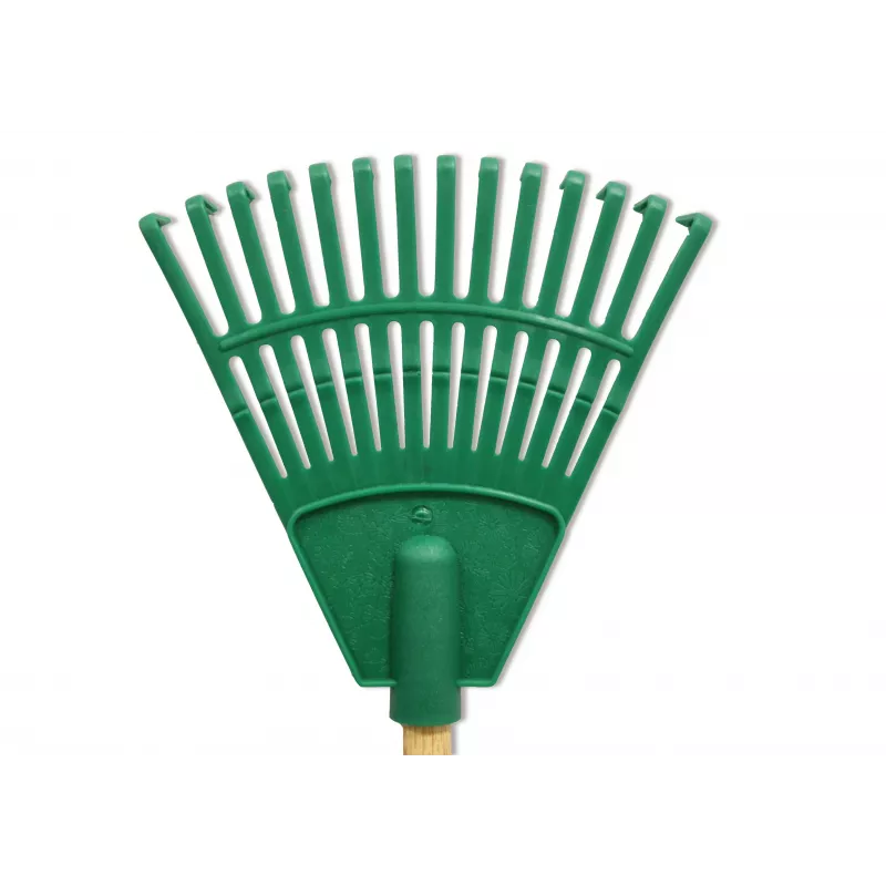 HORTUS mažos rankinės grėblės su rankena žalios 20 cm 14 dantų