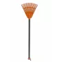 HORTUS mažos rankinės grėblės su rankena, oranžinės, 20 cm galvutė, 14 dantukų
