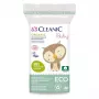 Cleanic Baby Eco medvilniniai diskeliai kūdikiams, 60 vnt., 100 % natūrali medvilnė, hipoalerginiai, be chloro